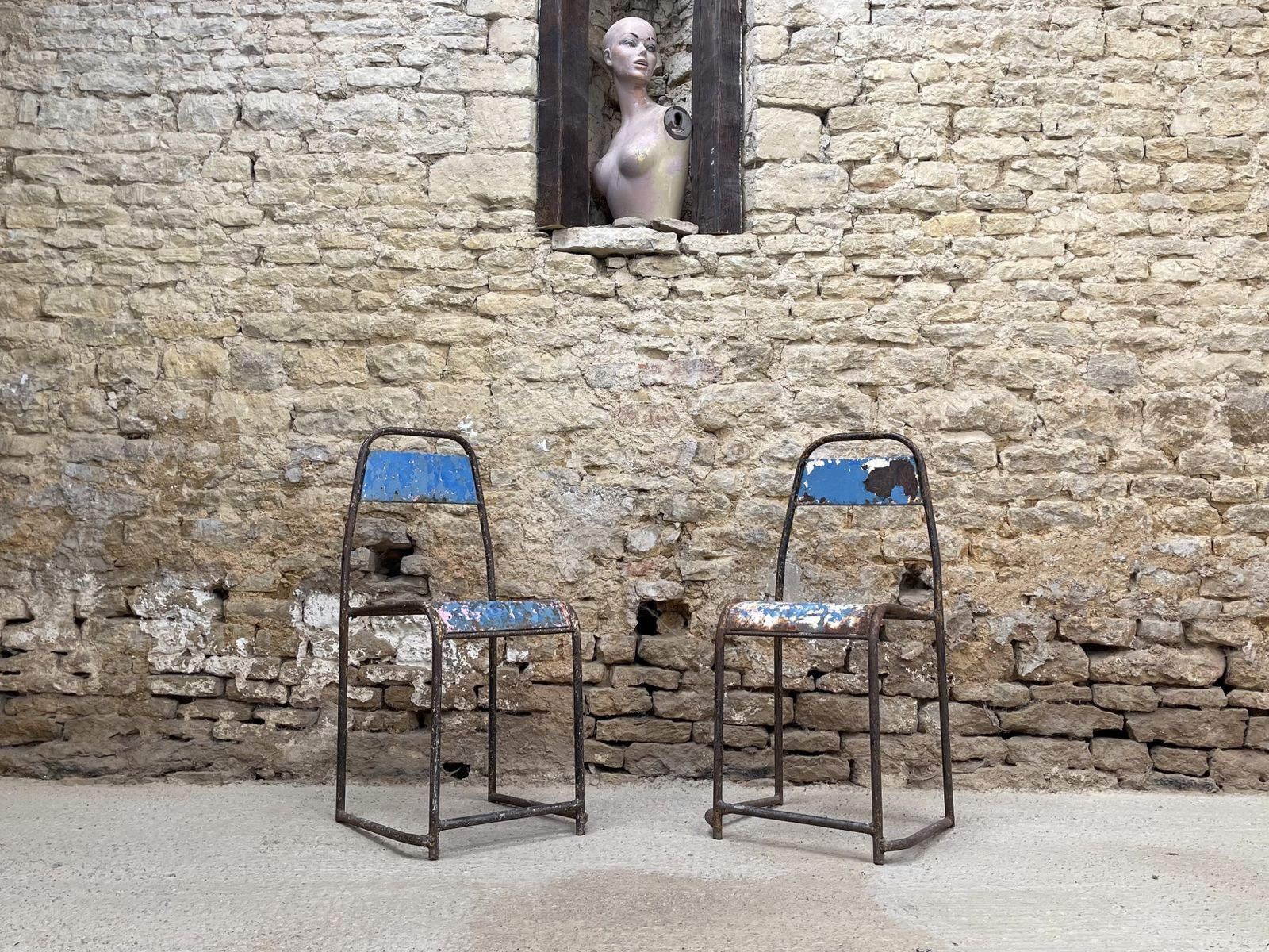 Metal Occasional Statement Lounge Or Hall Chairs. The Beauty In Decay. photo furniture