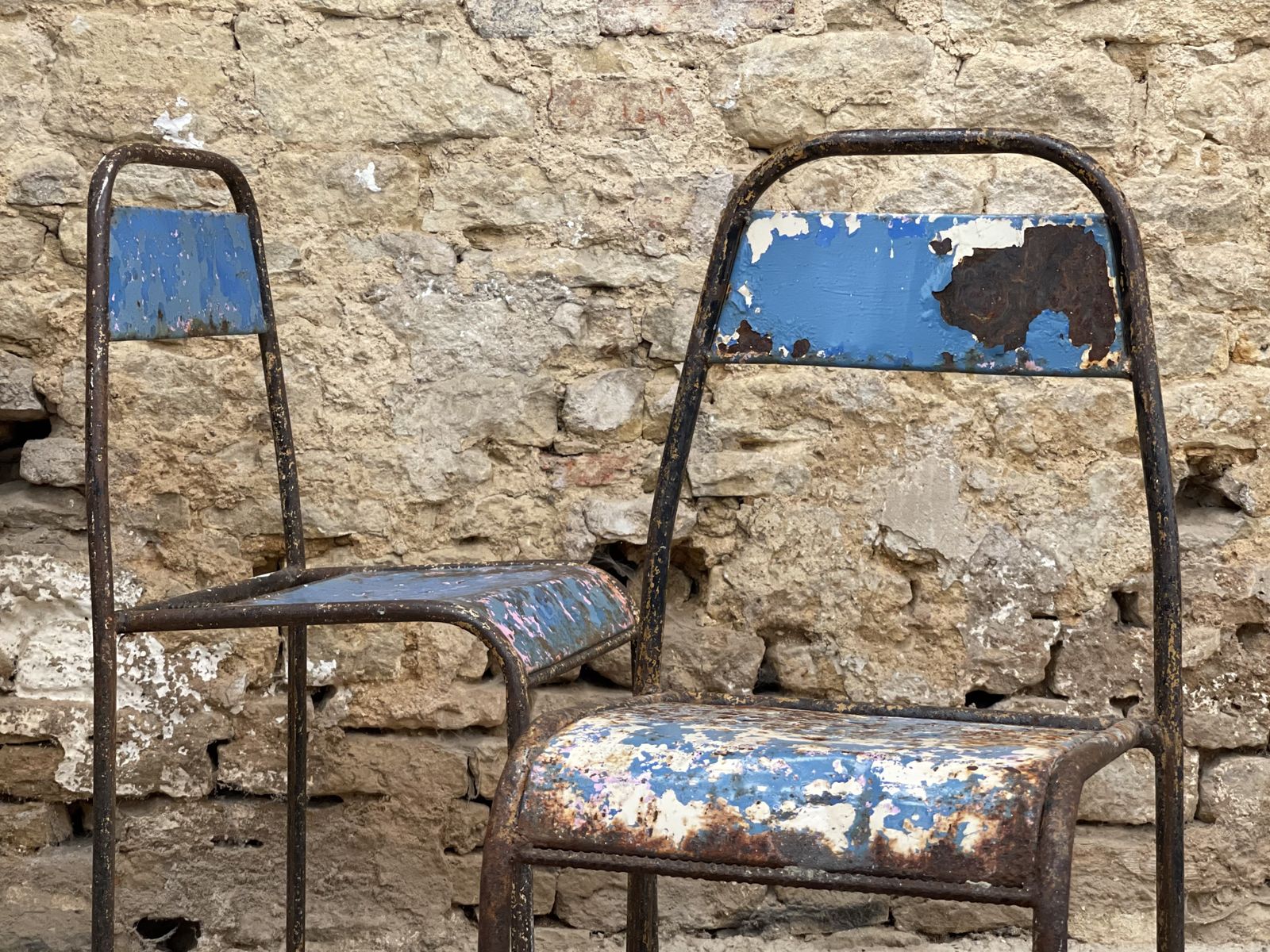 Metal Occasional Statement Lounge Or Hall Chairs. The Beauty In Decay. photo Furniture
