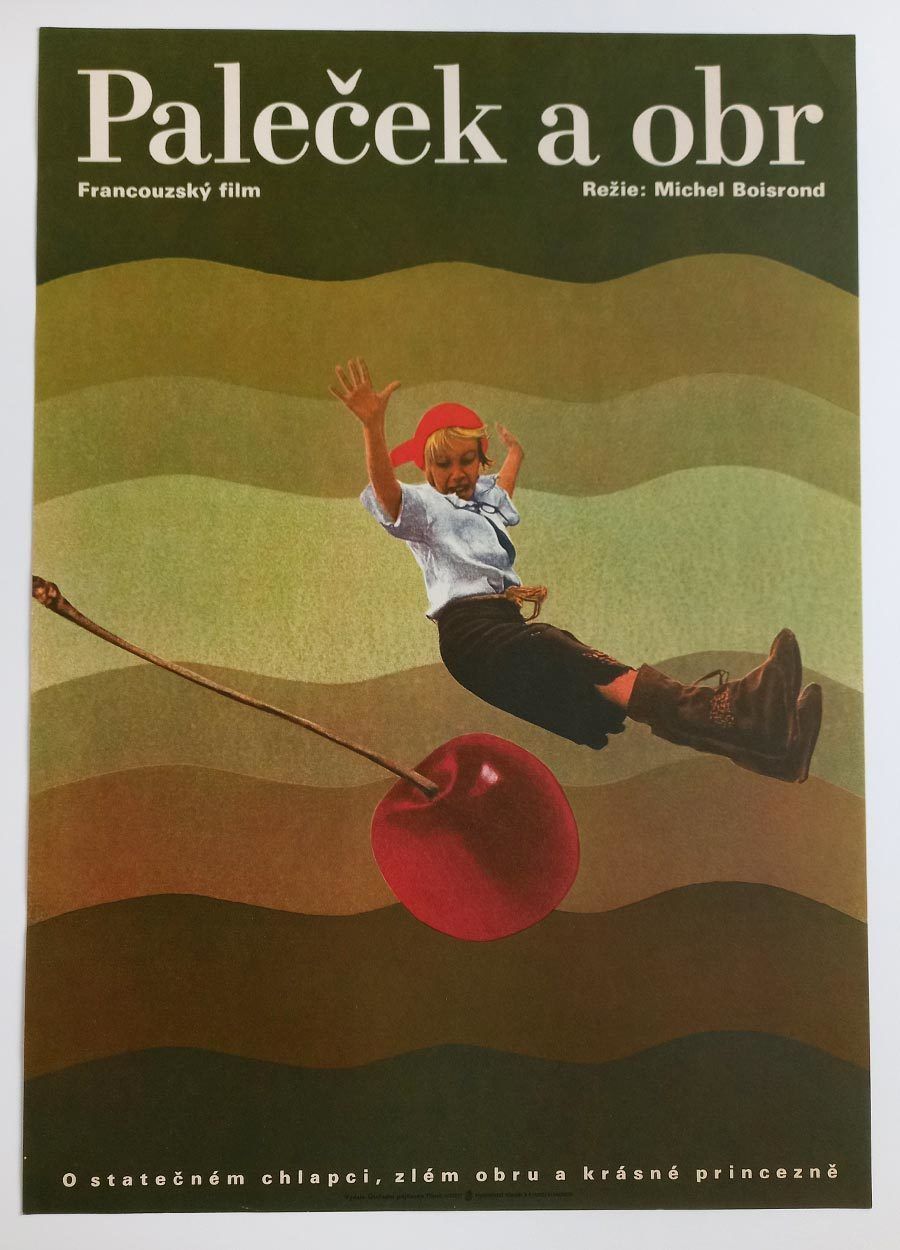Original Film Poster, Tom Thumb, Eva Hašková, 1974, Genuine Czech Vintage Print