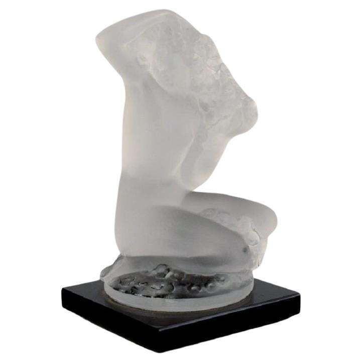 René Lalique France Nude Woman In Frosted Art Glass Mid 20th Century photo buy