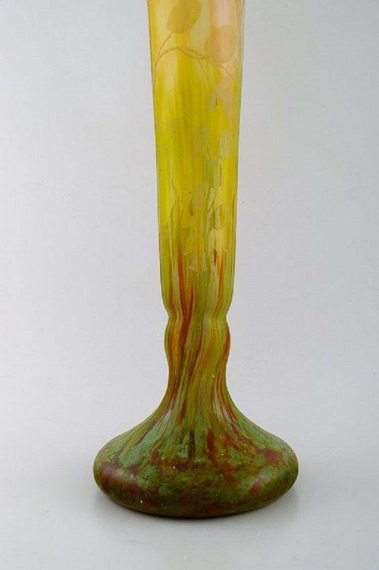 Daum Nancy France Colossal Art Deco Floor Vase, 1920's/30's photo for sale