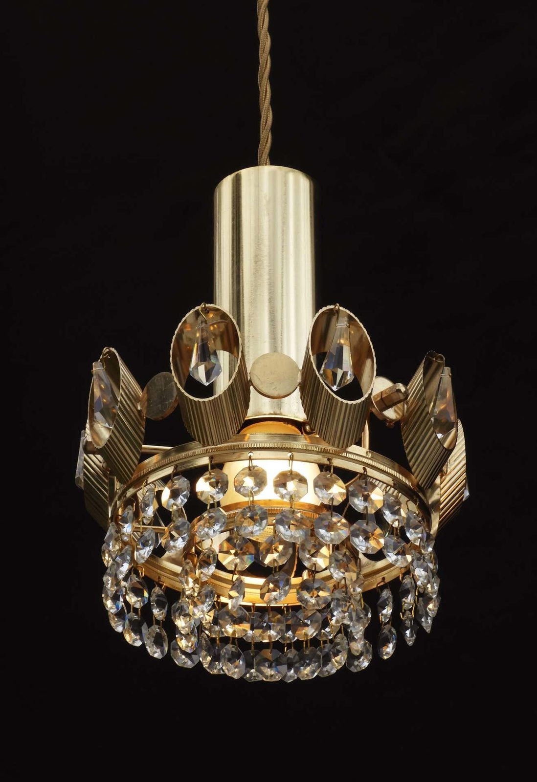 Palwa Crown Pendant Light Chandeliers, C1970s photo 848.16