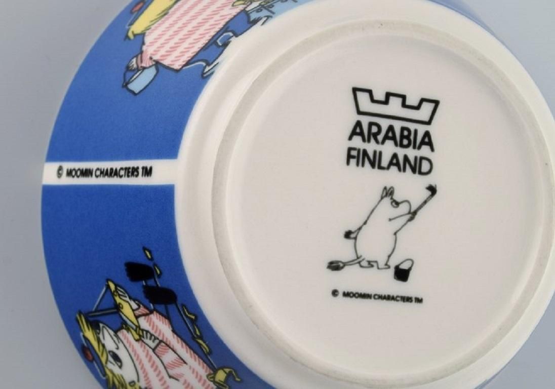 Arabia, Finland Porcelain Bowl And Cup With Motifs From Moomin Late 20th C photo Home Decor