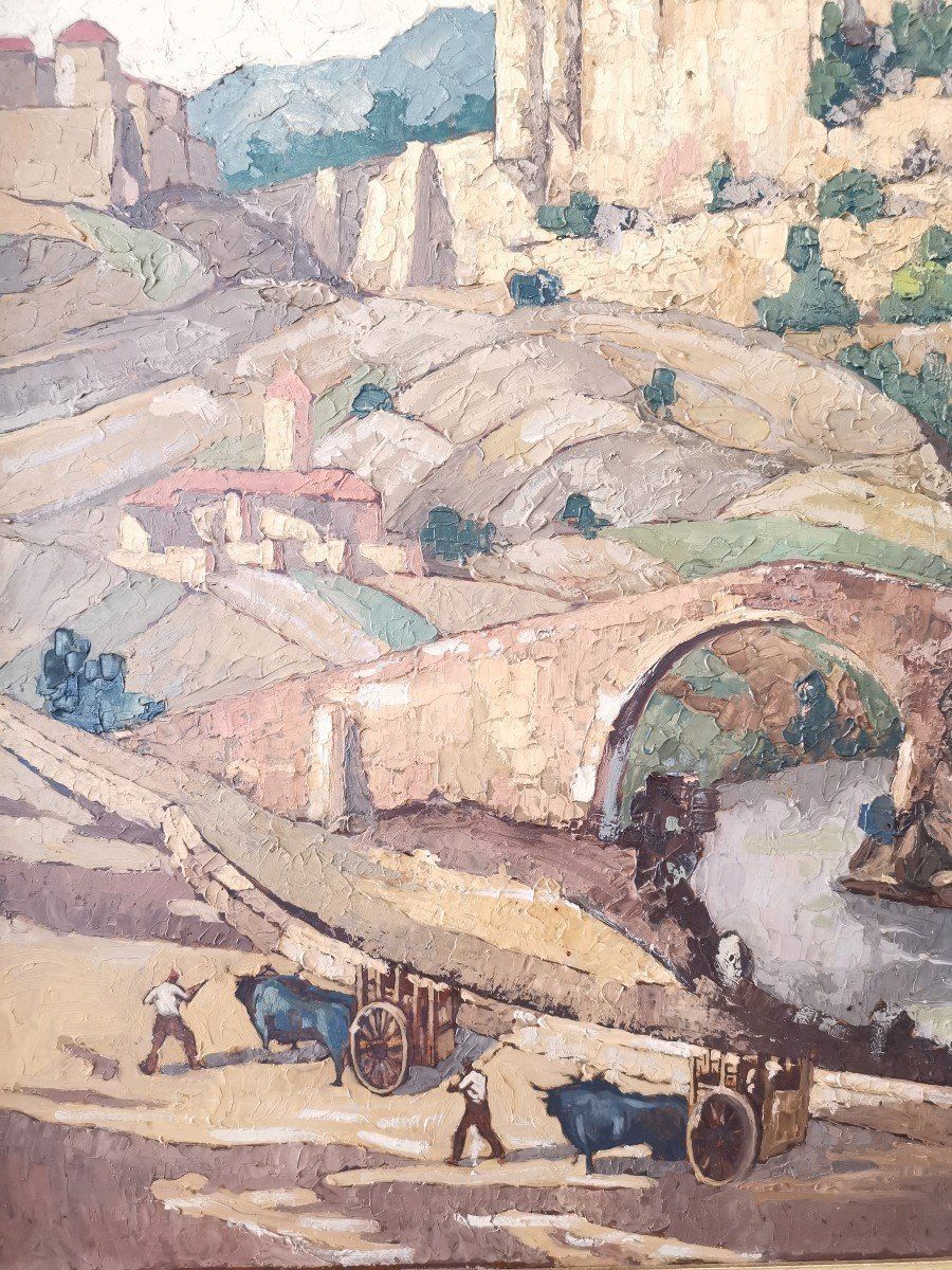 L'Alcazar de Ségovie, peinture Jean de Lobe (Lobel) photo for sale