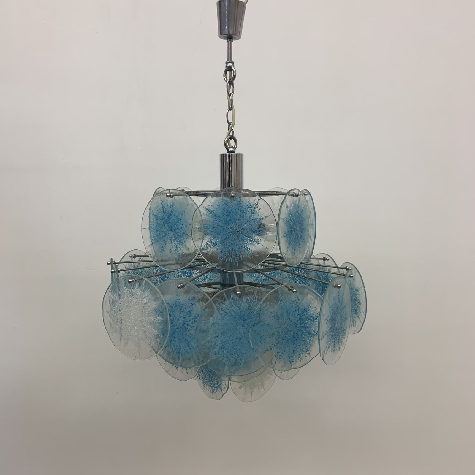 Disc Chandelier Van Vistosi, Jaren 1970 photo vintage