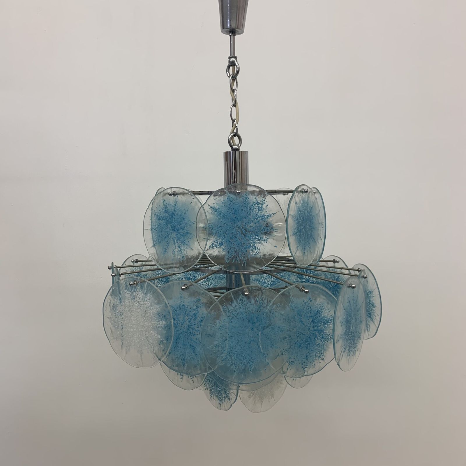 Verlichting Disc Chandelier Van Vistosi, Jaren 1970 photo