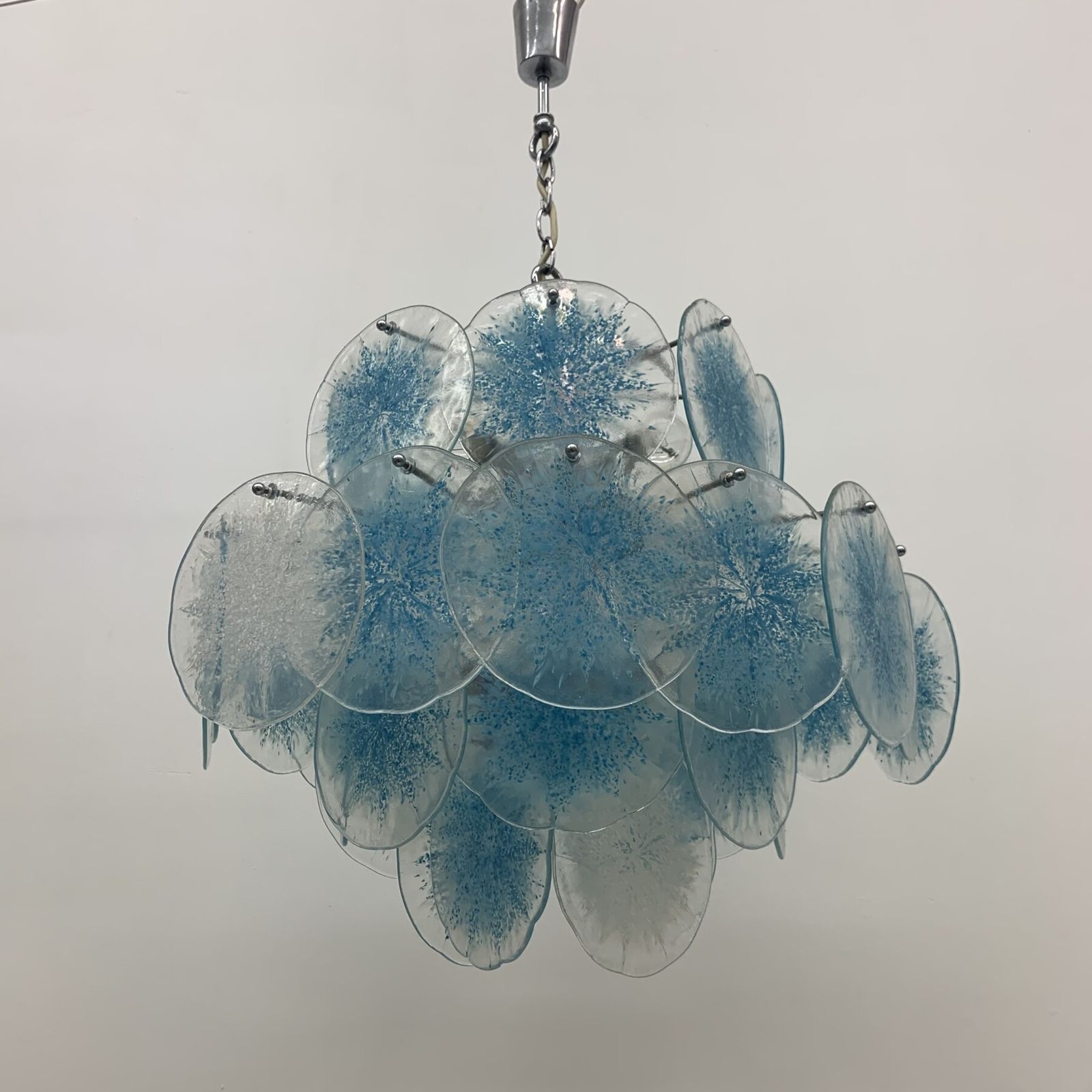 photo vintage Disc Chandelier Van Vistosi, Jaren 1970