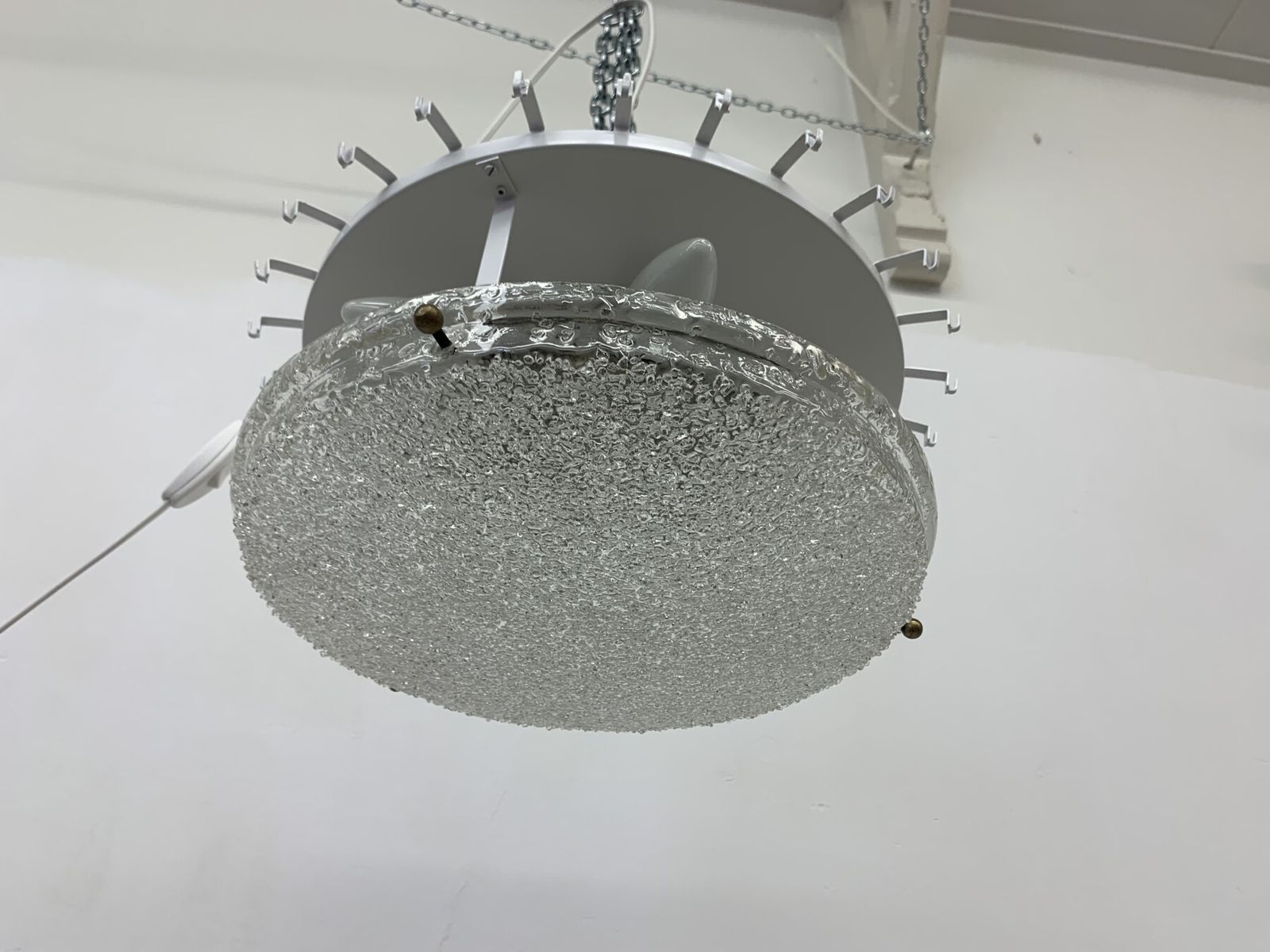 Glass Tubes Chandelier Flush Mount From Doria Leuchten, 1960s photo vinterior