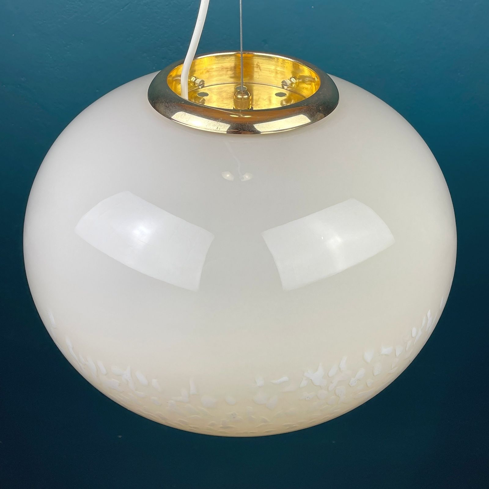 Classic Beige Murano Pendant Lamp Vetri Murano Italy 1970s photo furniture