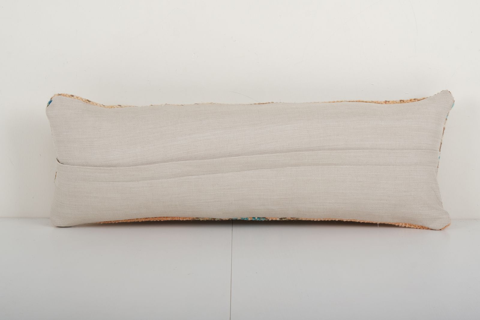Muted Carpet  Pillow, Faded Ethnic Turkish Bedding Pillow   Oushak Pillow Cover 10'' X 28'' photo for sale