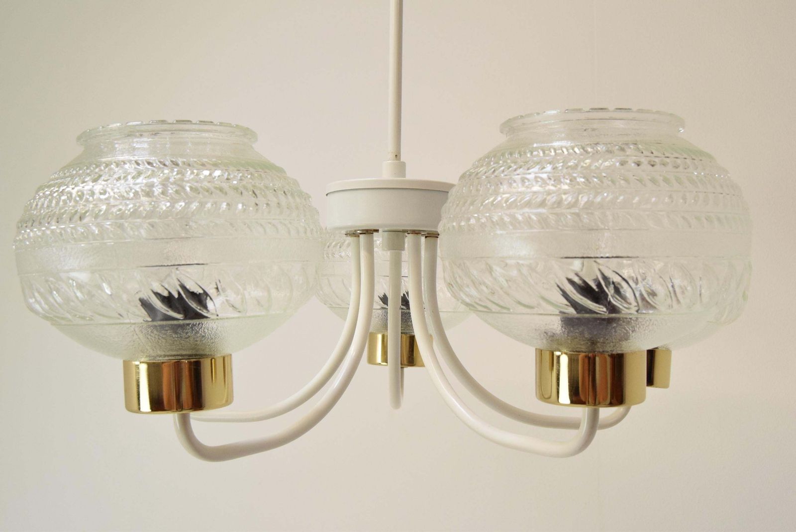 Mid Century Chandelier By Instala Jilove U Decina,1970's. photo 475.0
