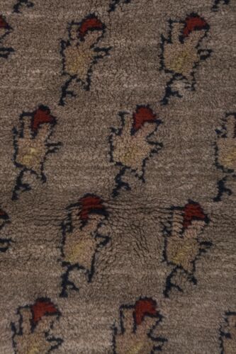 Vintage Organic Wool Turkish Tulu Rug 3'7'' X 6'11'' photo 700.0