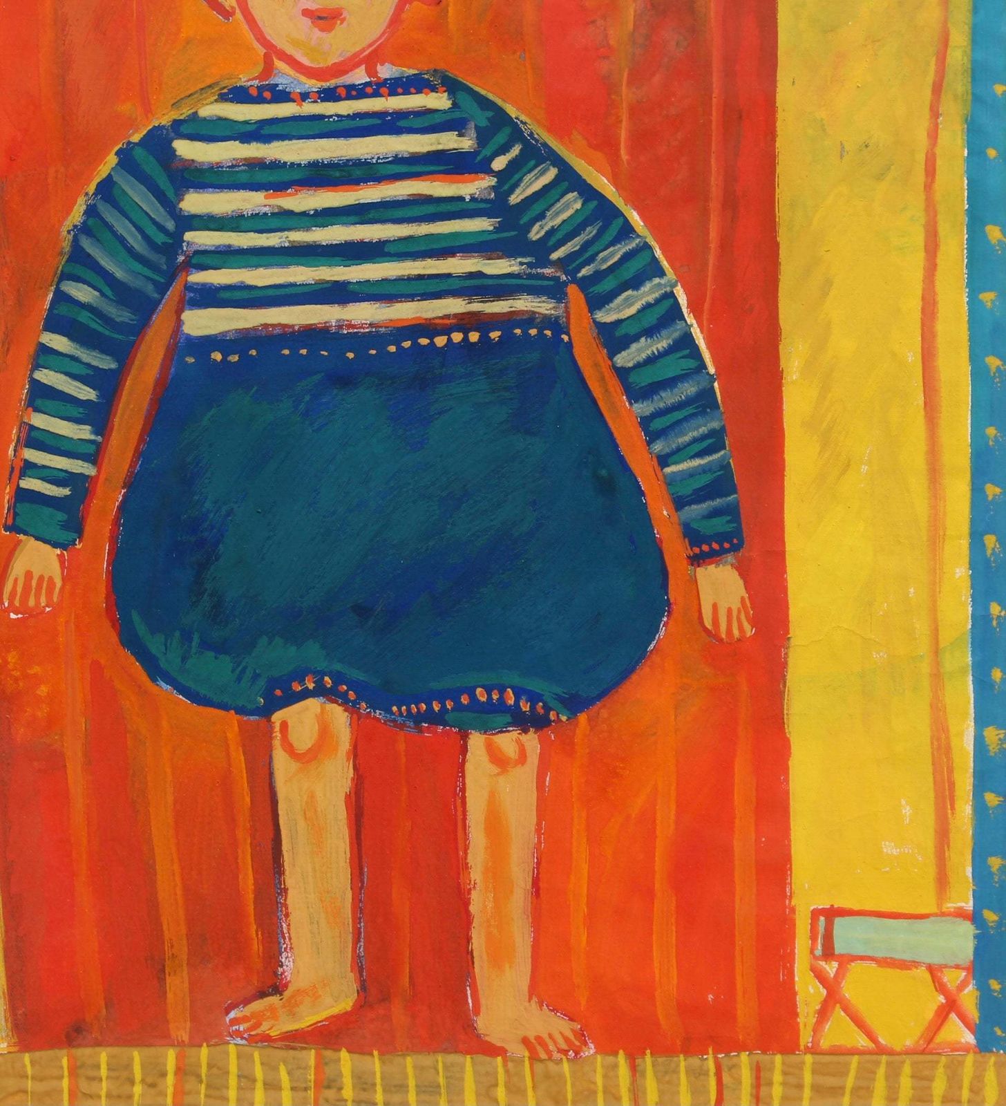 Art 'French Boy In Bloomers' By Raymond Debiève (Circa 1960s 70s) photo