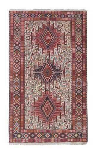 Vintage Animal Turkish Soumac Rug 3'11'' X 6'3''