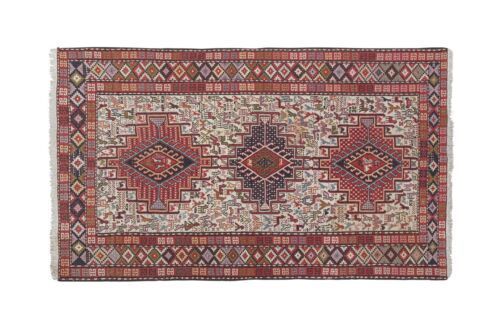 photo furniture Vintage Animal Turkish Soumac Rug 3'11'' X 6'3''