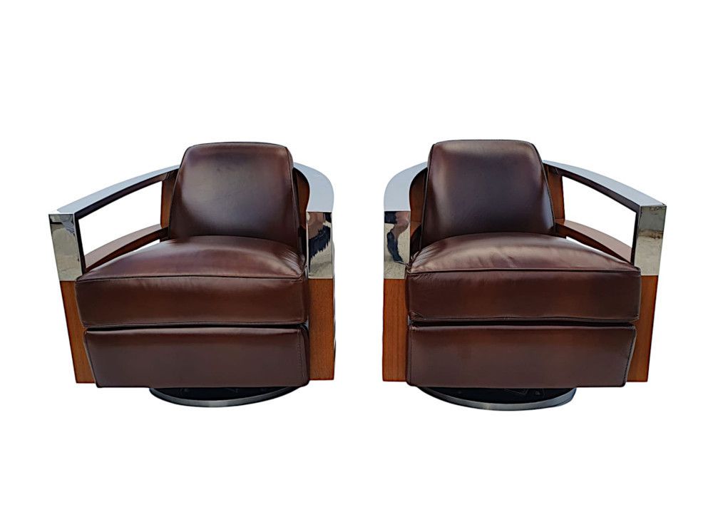 A Revolving Armchair In The Art Deco Style photo buy
