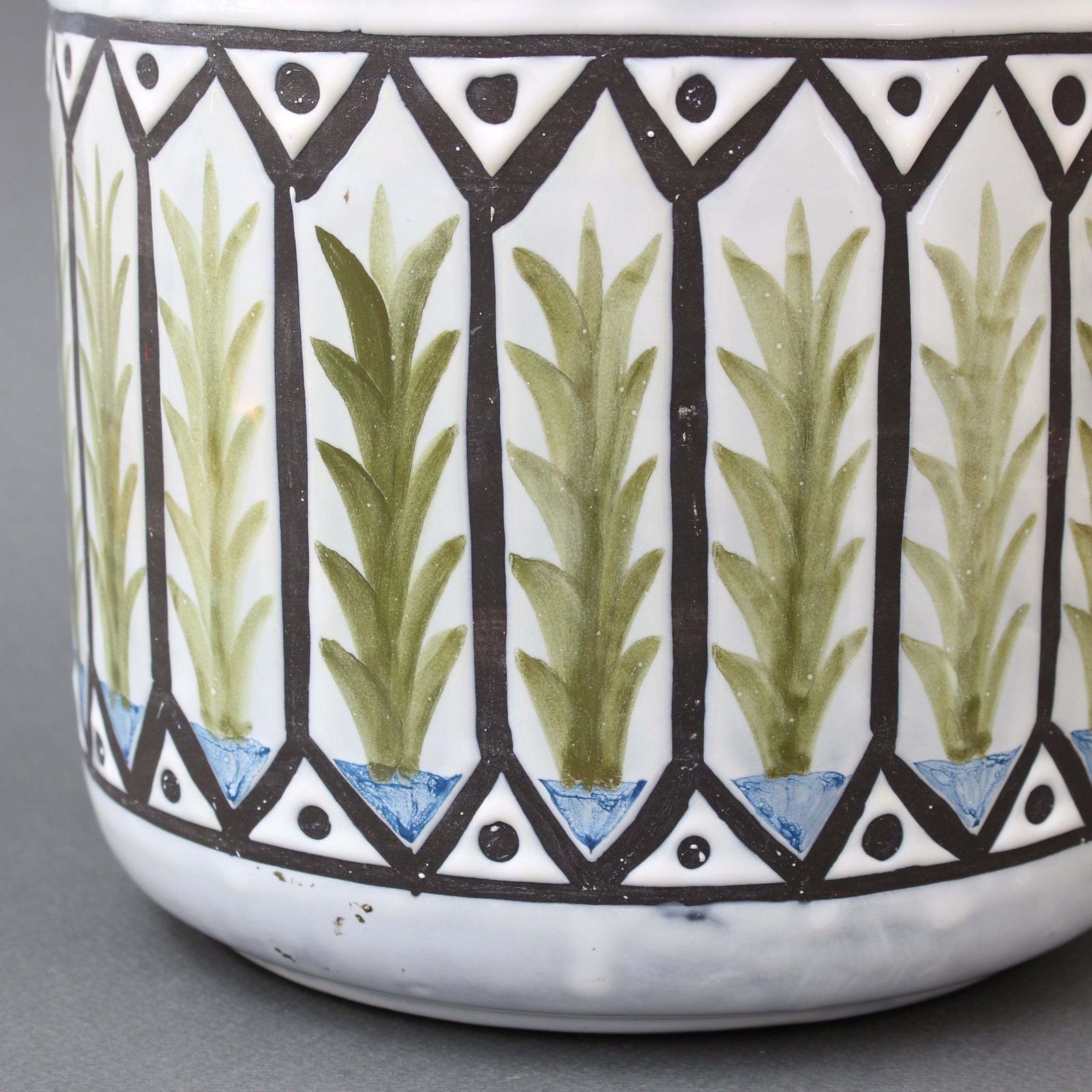 Vintage French Ceramic Cachepot By Roger Capron (Circa 1970s) photo vintage