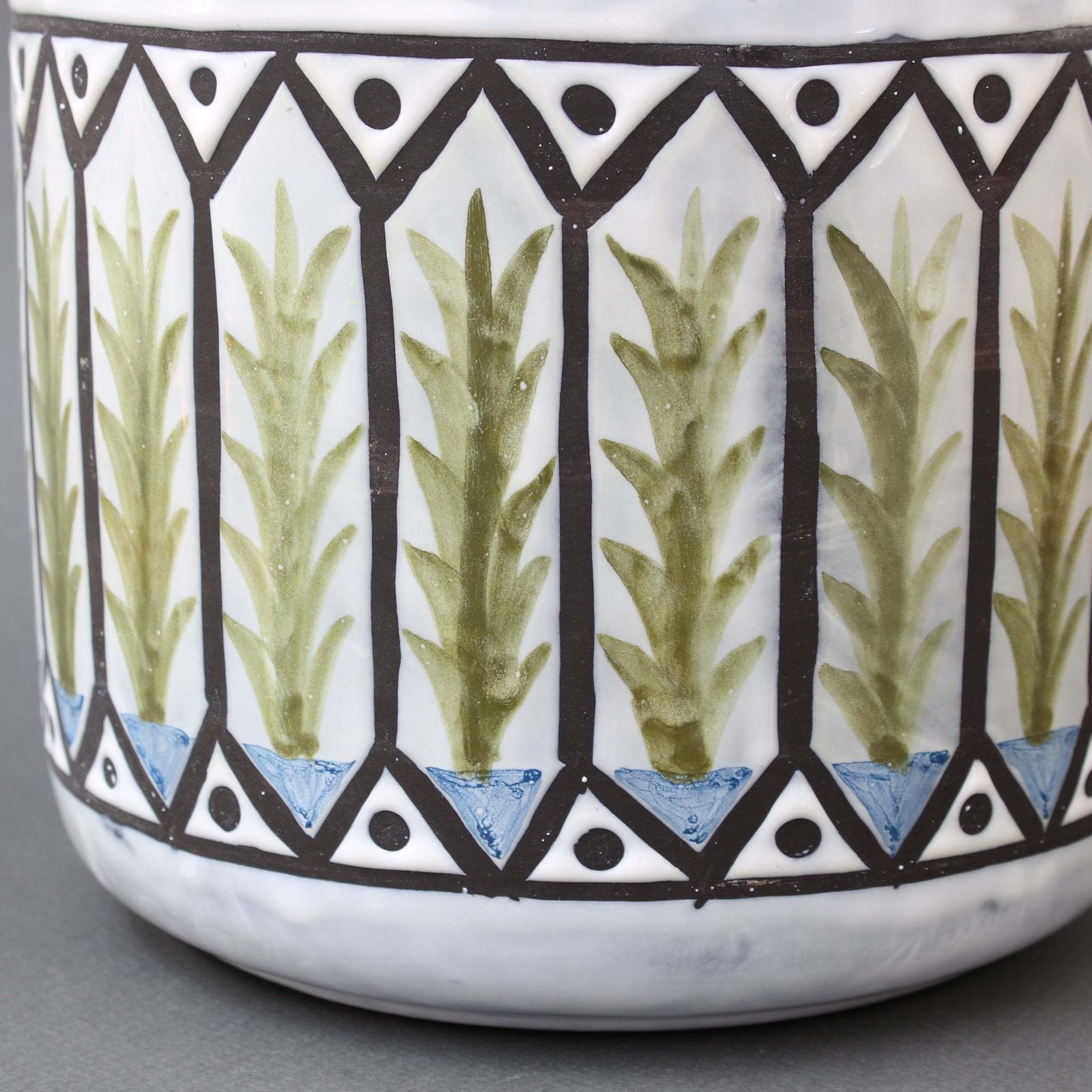 photo furniture Vintage French Ceramic Cachepot By Roger Capron (Circa 1970s)