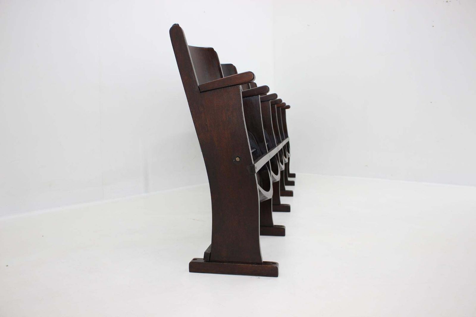 1960s Cinema 5 Seats Bench By Ton, Czechoslovakia photo 981.0