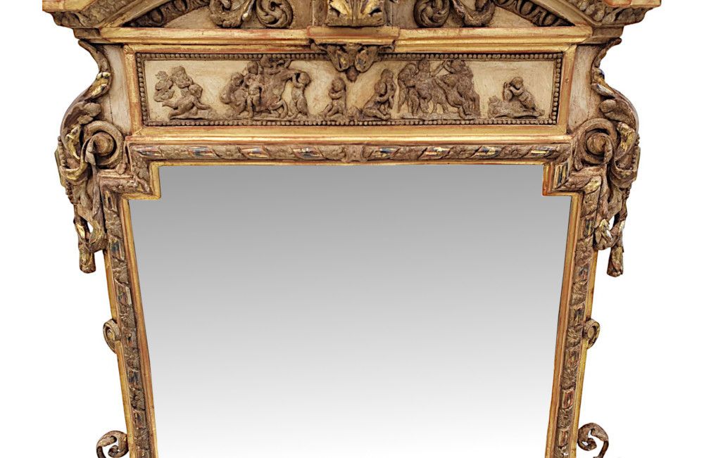 An Exceptionally Rare Pair Of Stunning 19th Century Giltwood Mirrors photo Home Decor