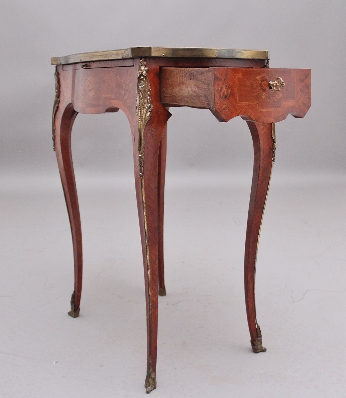 photo buy Early 20th Century French Kingwood And Marquetry Side Table