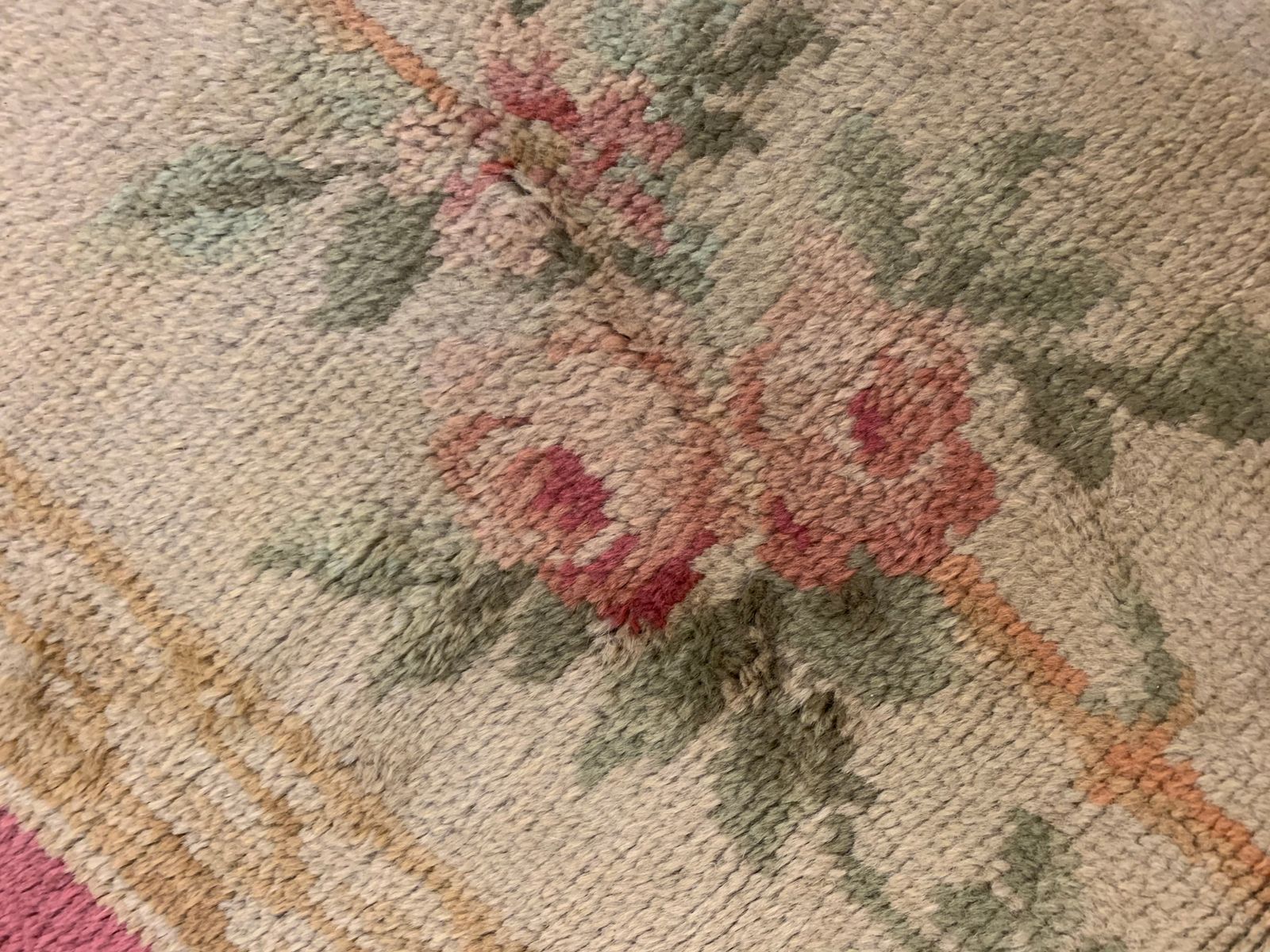 photo for sale Rare Antique French Savonnerie Runner Rug