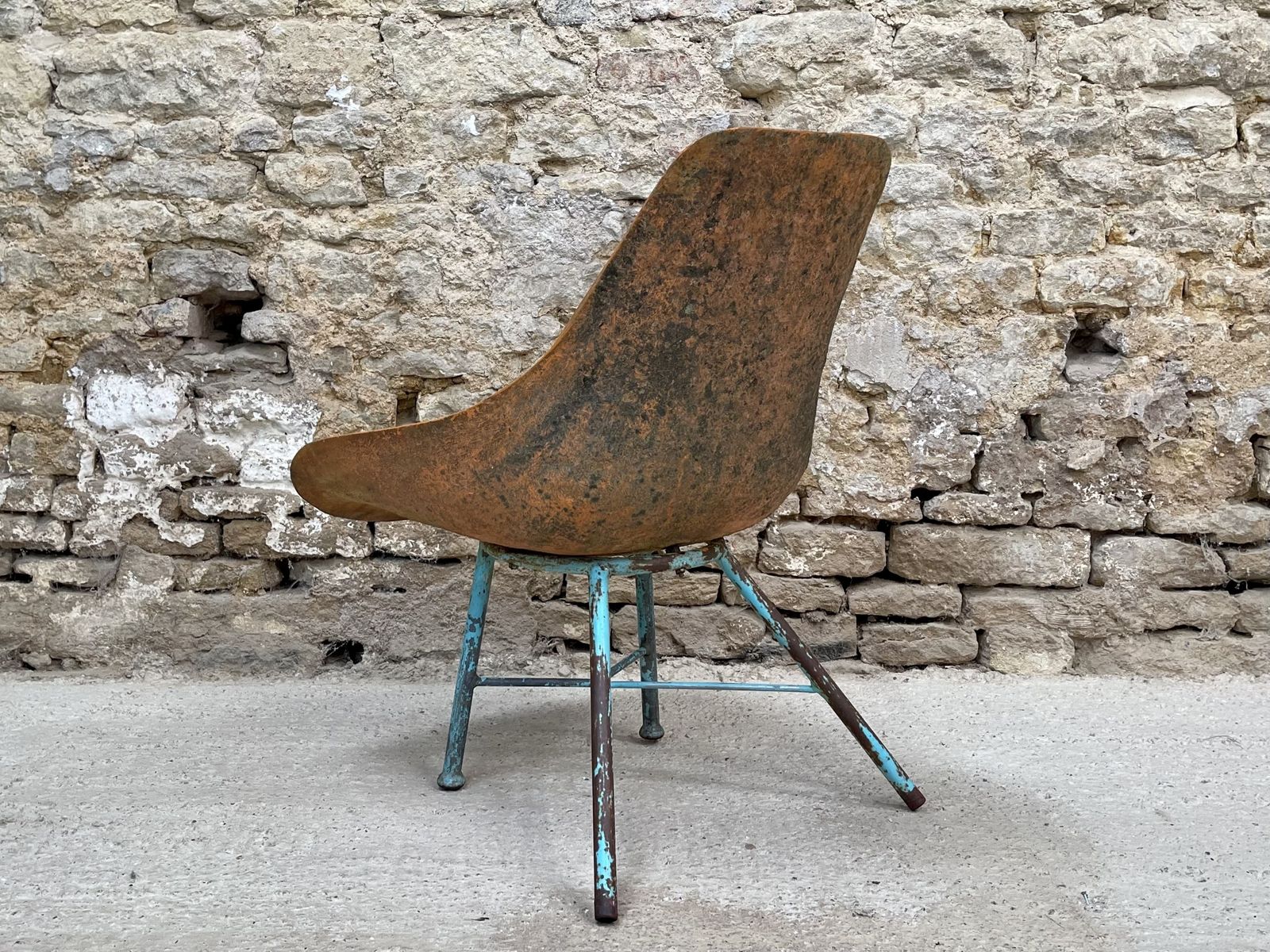 photo for sale Beauty In Decay. Vintage Swedish Scoop Or Sleigh Chair. Occasional. Statement