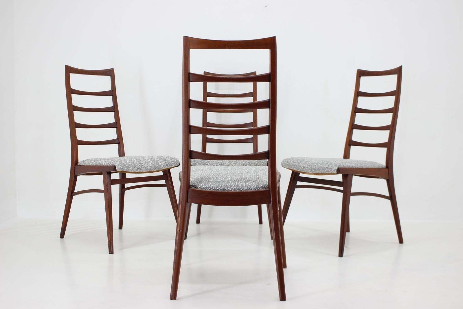 Furniture 1960s Set Of Four Dining Chairs In Teak, Germany photo