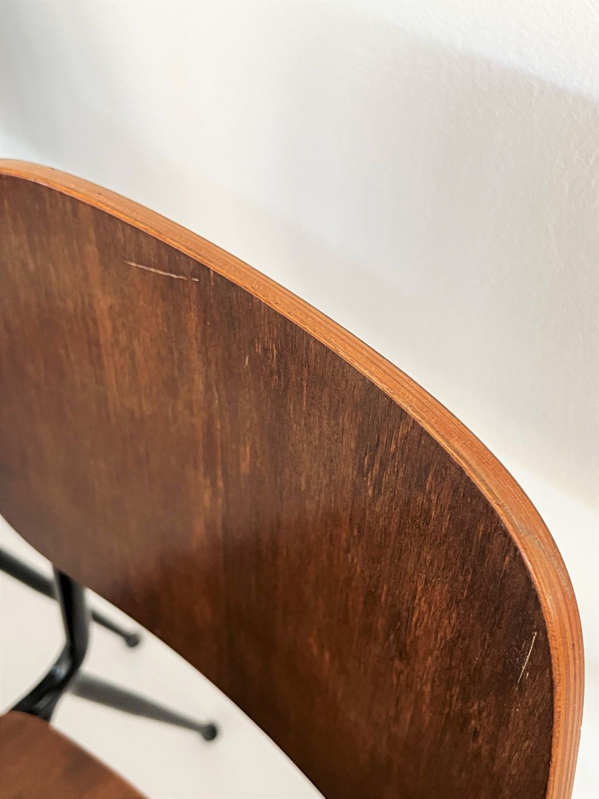 photo for sale Italian Midcentury Plywood Nutwood Chairs By Velca Legnano, 1960s