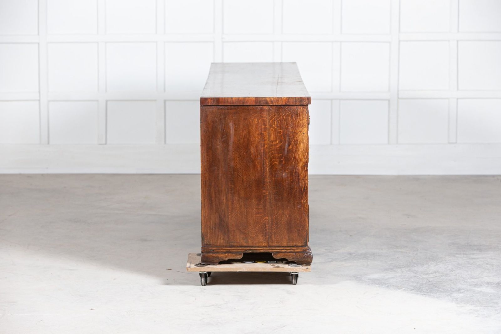 Large English 18thc George I Oak Dresser Base photo 7648.0