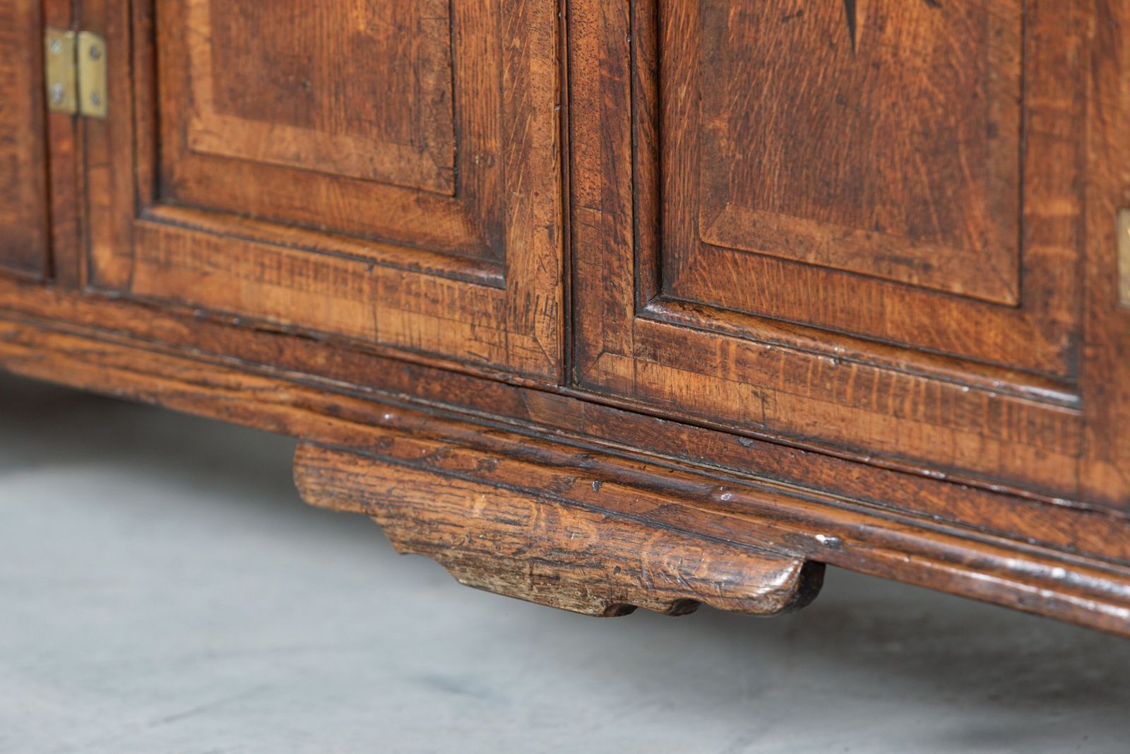 Furniture Large English 18thc George I Oak Dresser Base photo