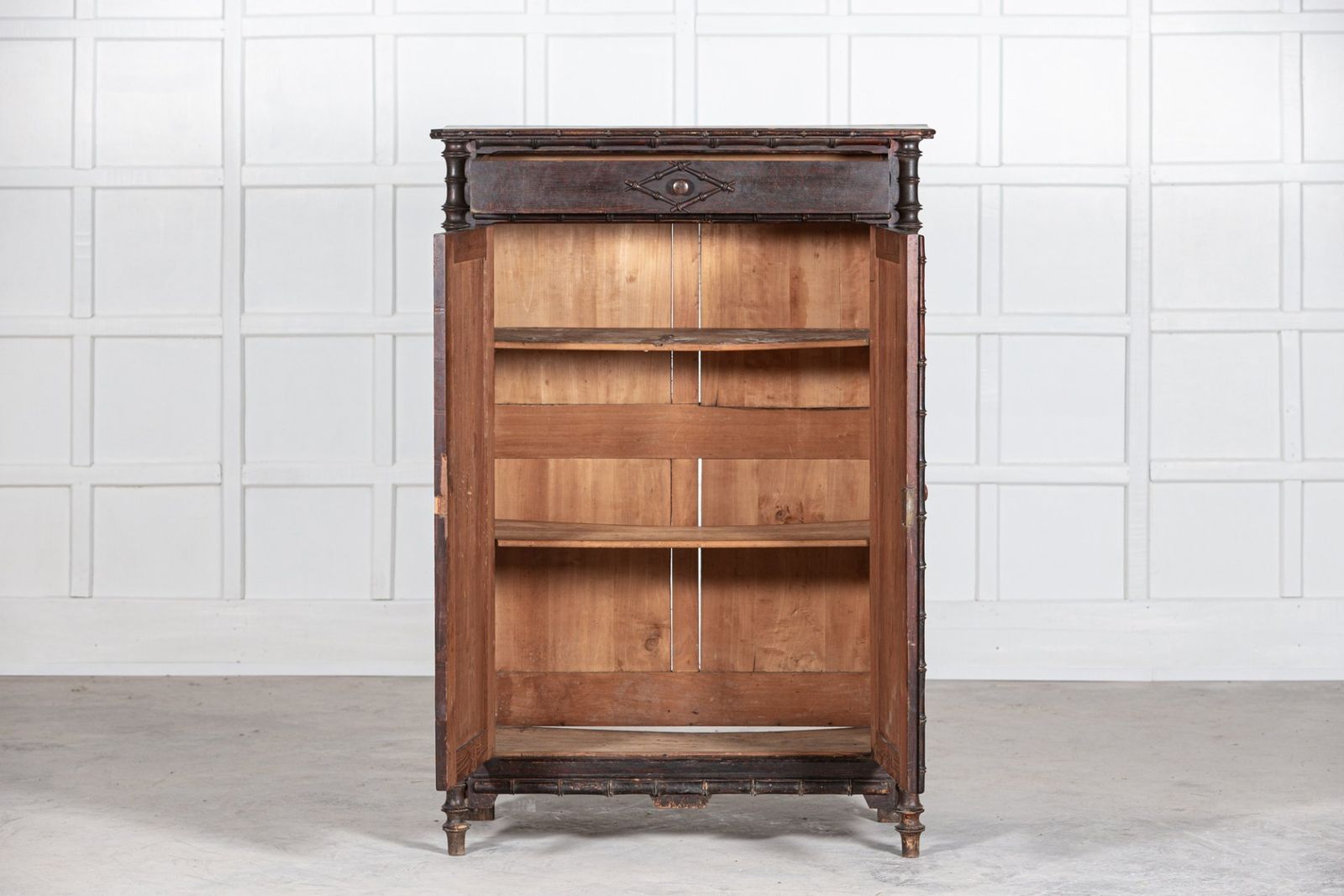 19th Century French Faux Bamboo Buffet Cupboard photo furniture
