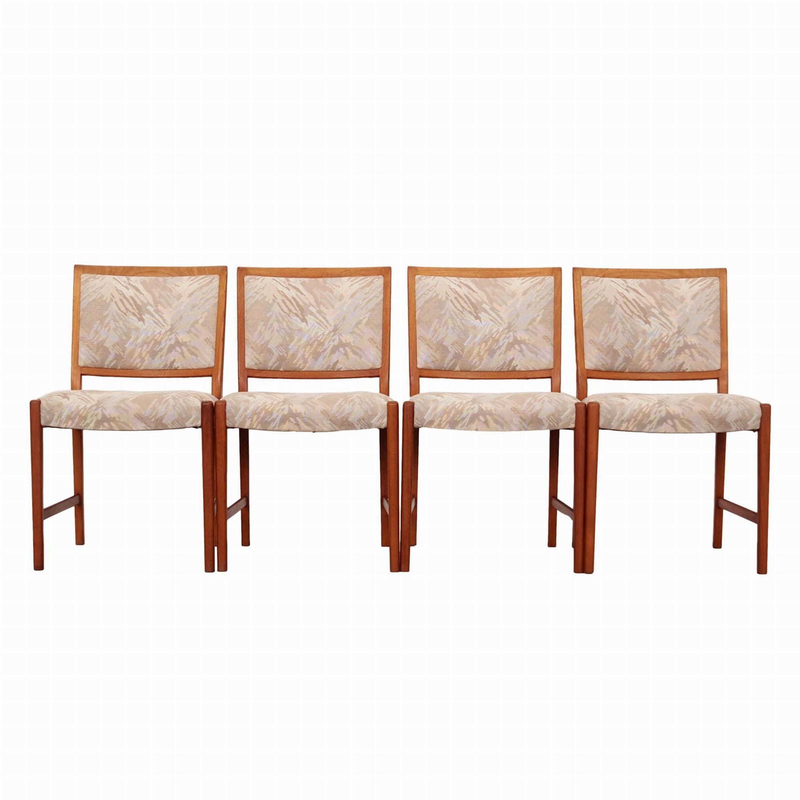 Set Of Four Teak Chairs, Danish Design, 1970s, Production: Denmark