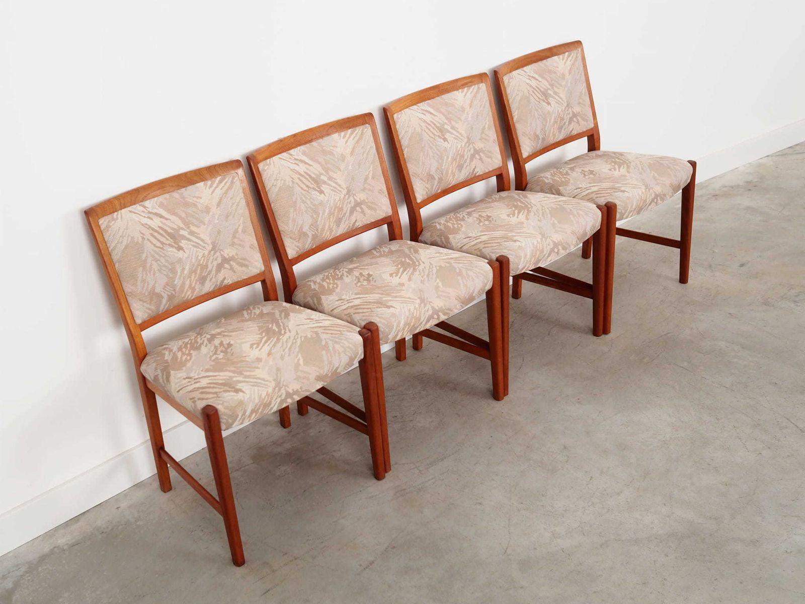 Set Of Four Teak Chairs, Danish Design, 1970s, Production: Denmark photo for sale