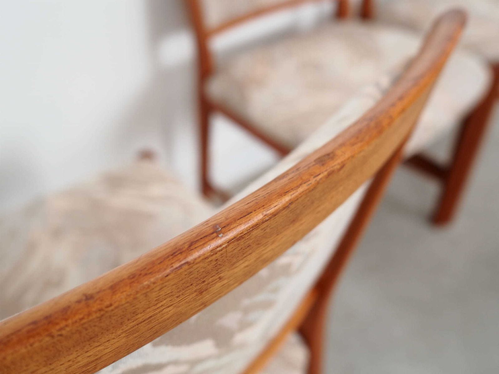 photo for sale Set Of Four Teak Chairs, Danish Design, 1970s, Production: Denmark