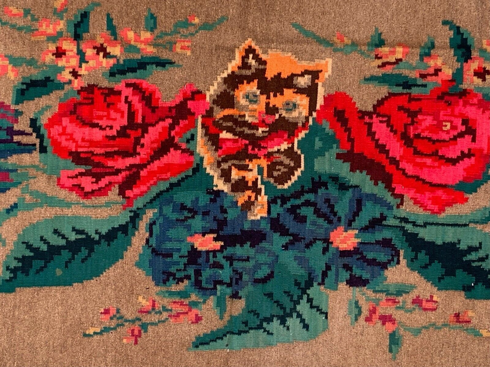 Vintage Moldovan Kilim 255x138 Cm Kelim Wool Rug Large photo for sale