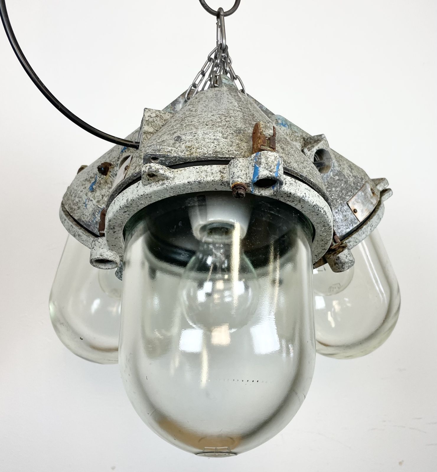 Industrial Explosion Proof Chandelier, 1970s photo for sale