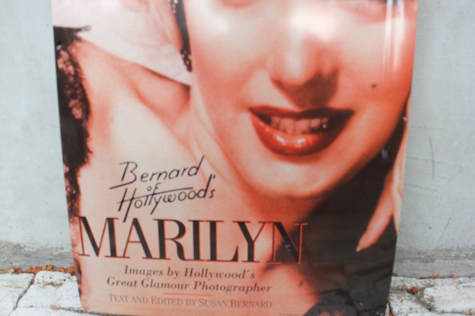 Marilyn Monroe Tin Panel, Bernard Of Hollywood “Marilyn Face” Metal Sign Made In Germany Wall Hanging photo 52.0