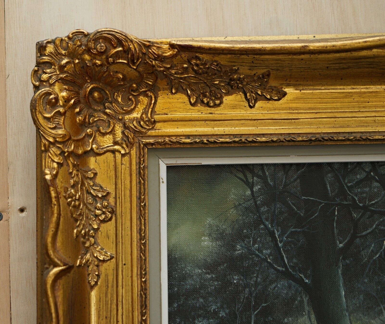 photo furniture Stunning Victorian Large Scaled Dutch Oil Painting Of A Winter Scene By R Tuey
