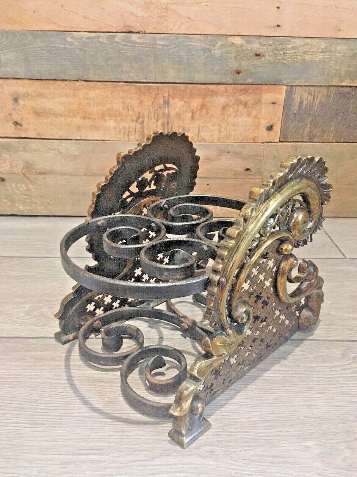 Exceptional Antique French Rococo Ormolu Fireside Trivet Kettle Teapot Stand photo vinterior