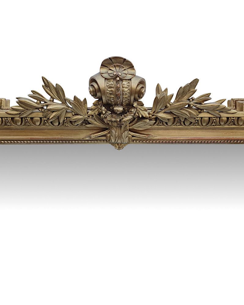 A Fabulous 19th Century Giltwood Hall Or Overmantle Mirror photo for sale