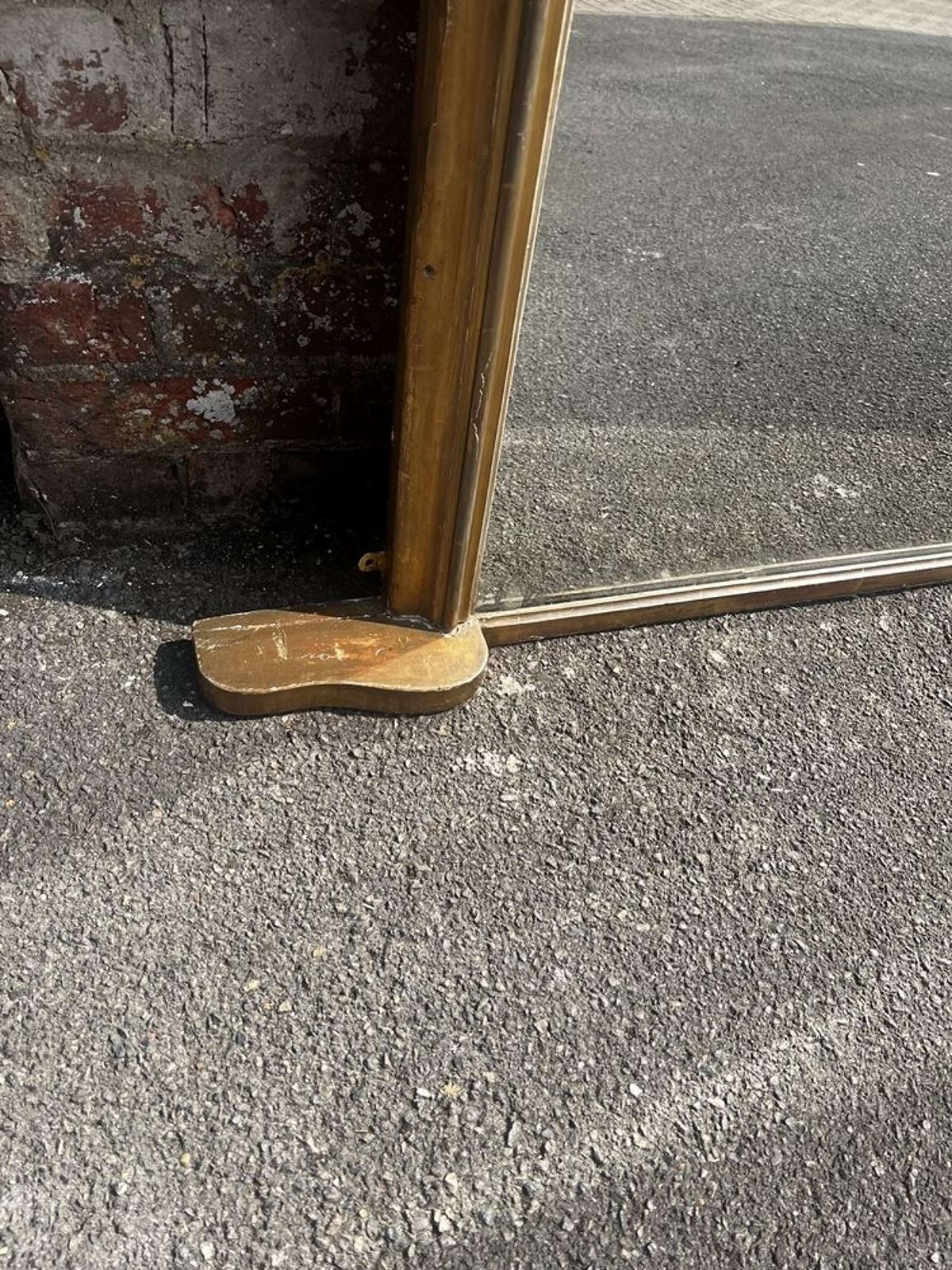 A Fabulous Large Antique English 19th C Arched Top Overmantle Mirror. photo furniture