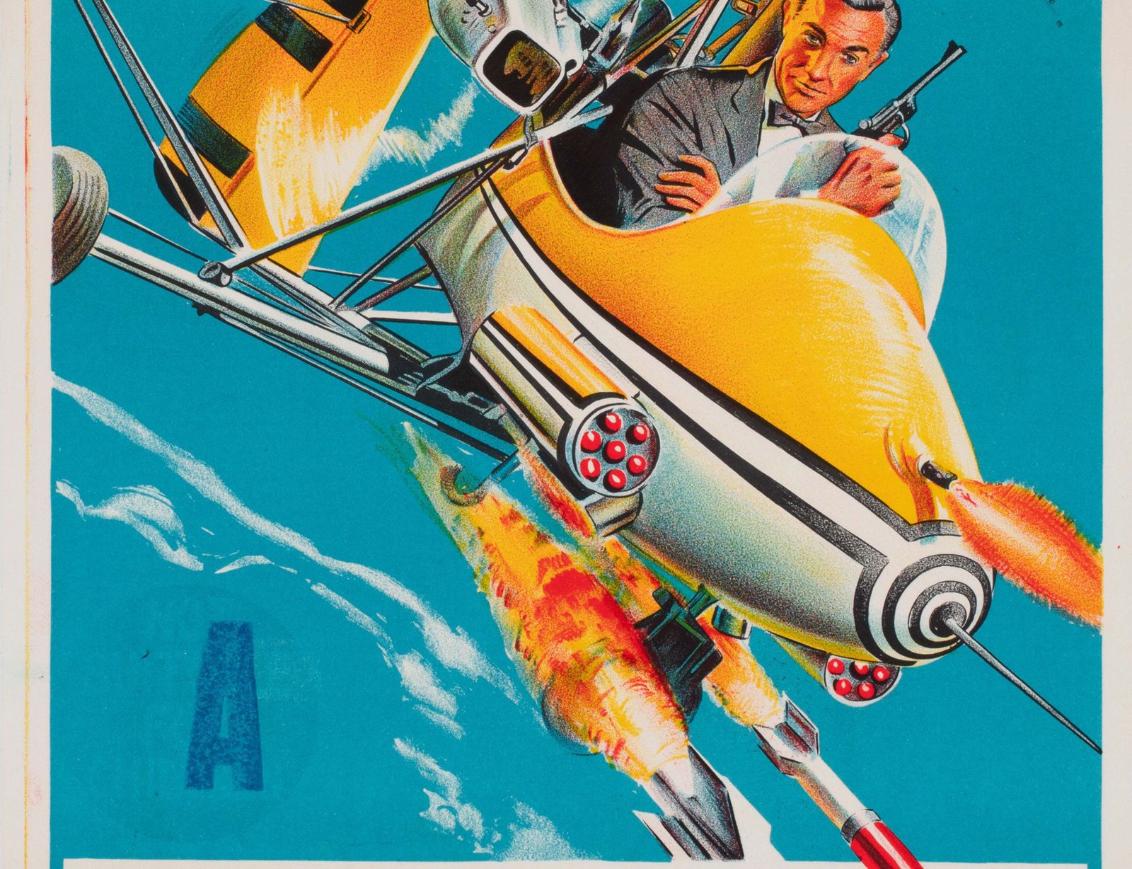 You Only Live Twice 1967 Australian Daybill Film Poster, James Bond photo Art