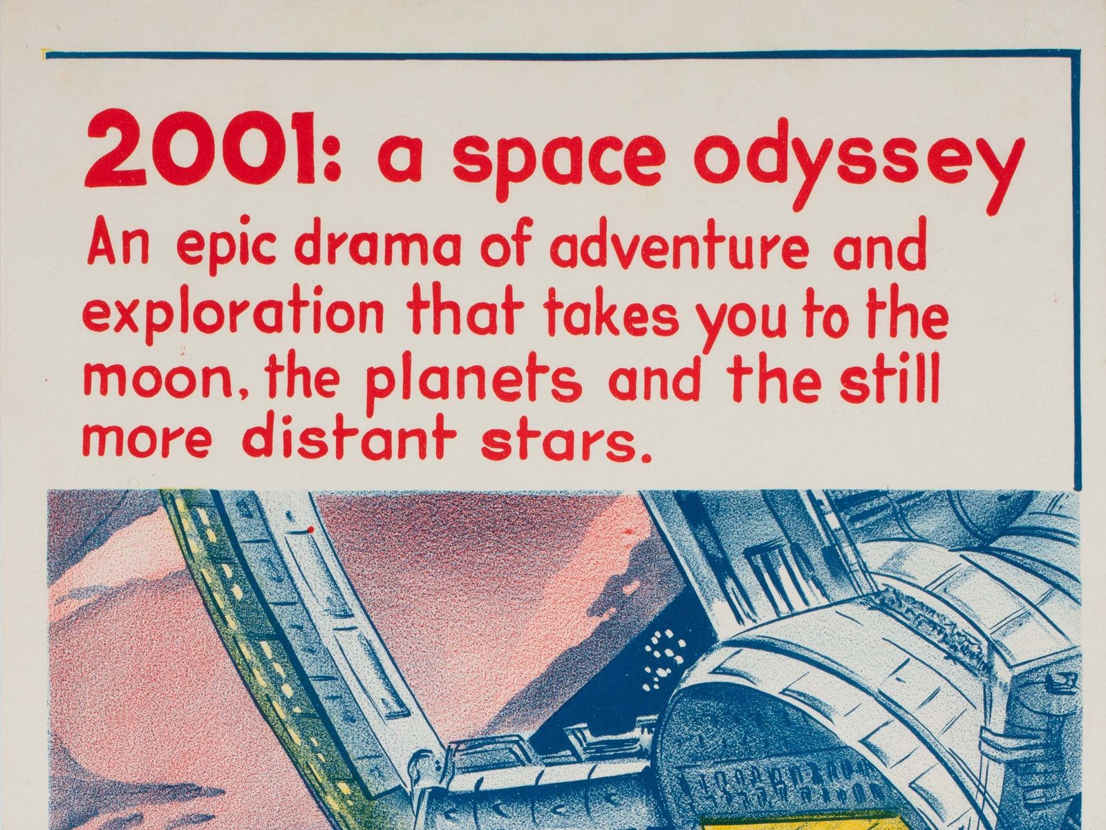 2001 A Space Odyssey 1968 Australian Daybill Film Poster photo for sale