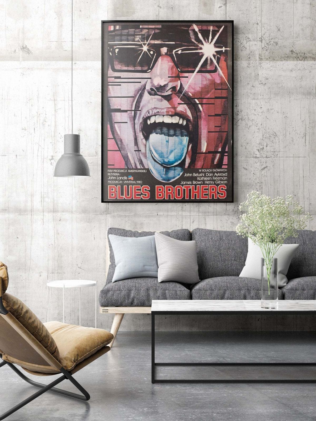 The Blues Brothers 1982 Polish B1 Film Poster, Drzewinski photo furniture