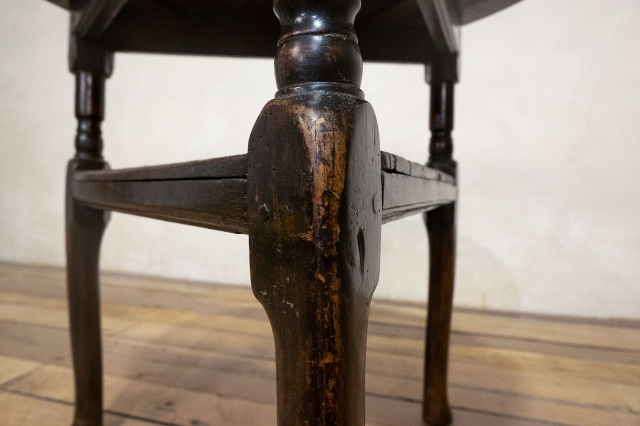 photo furniture 18th Century Country House Oak Cricket Table
