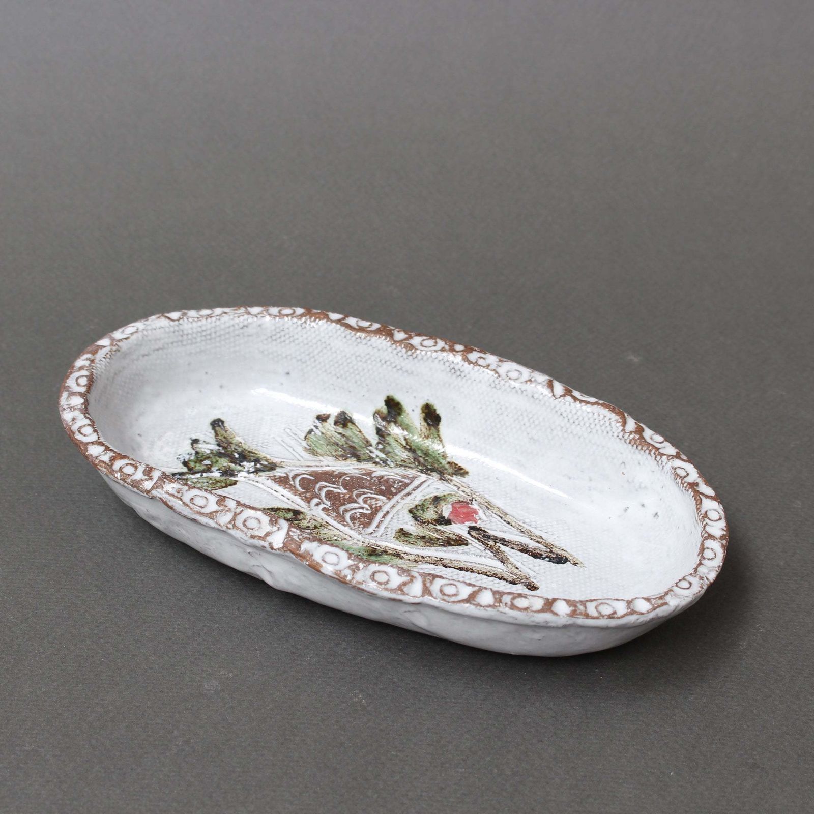 Pair Of Small Vintage French Decorative Trays By Albert Thiry, Circa 1970s. photo vinterior