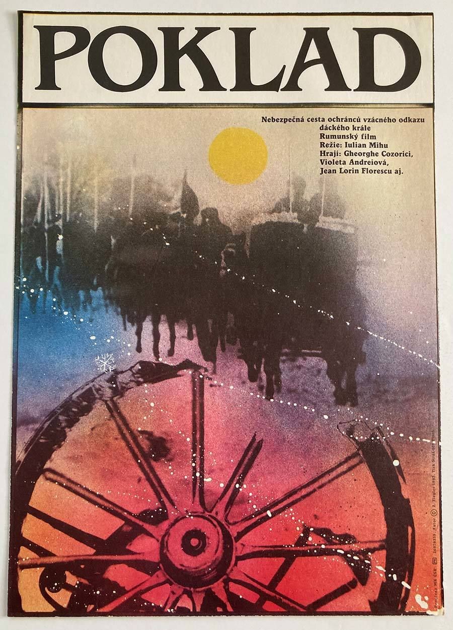 Original Film Poster, The Treasure, Zdeněk Ziegler, 1983, Genuine Czech Vintage Print