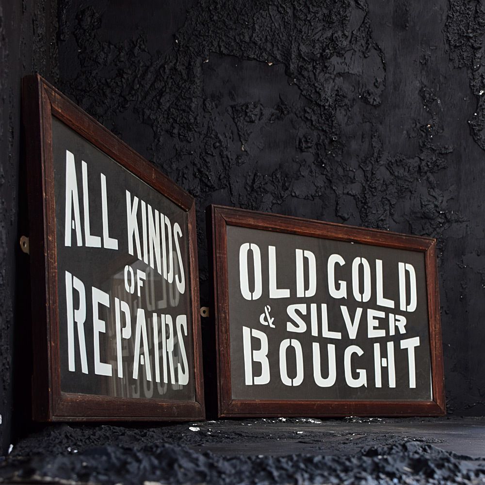 Milk Glass Signs photo for sale