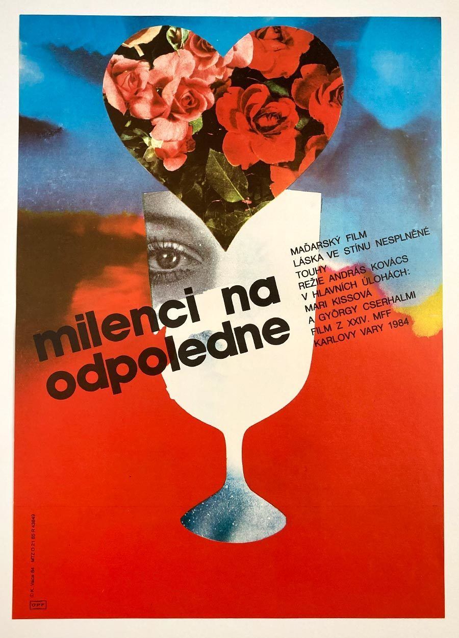 Original Film Poster, Afternoon Affair, Karel Vaca, 1984, Genuine Czech Vintage Print
